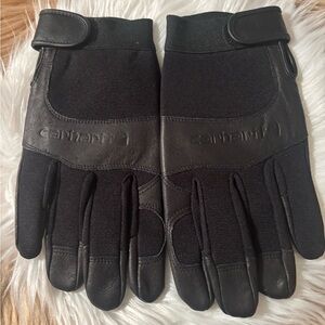 Carhartt Men's Black Leather Gloves